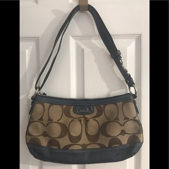 Coach Handbags - Coach Park Signature khaki denim crossbody